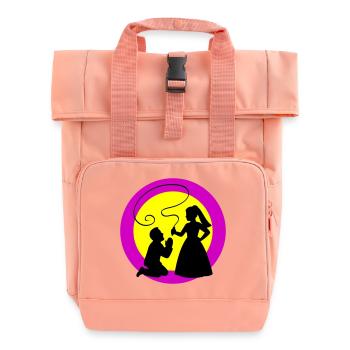 Mariage des mariés - Sac à dos Roll Top à deux anses - rose liberty - Devant