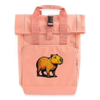 Illustration du dégradé de Kapibara - Sac à dos Roll Top à deux anses - rose liberty - Devant