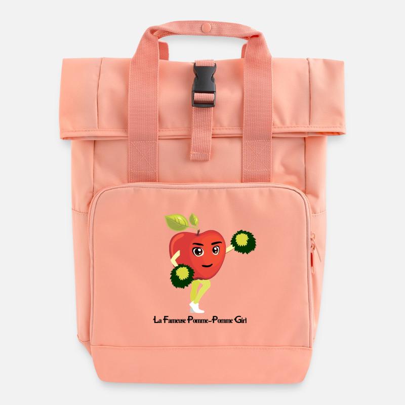 THE FAMOUS CHEERLEADER! (apple) - Roll Top Backpack with Two Handles - chintz rose