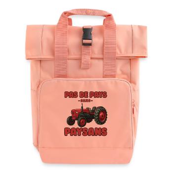Red Tractor: Bauern in Aktion - Rolltop Rucksack mit zwei Griffen - Chintzrosa - Vorne