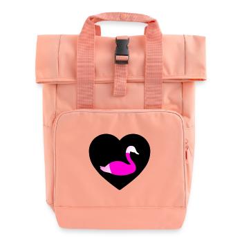 cygne - Sac à dos Roll Top à deux anses - rose liberty - Devant