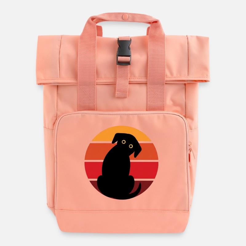 Coucher de soleil Hundesilu - Sac à dos Roll Top à deux anses - rose liberty