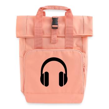 Passion for music – the perfect gift for musicians - Roll Top Backpack with Two Handles - chintz rose - Front