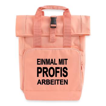 Arbeiten - Rolltop Rucksack mit zwei Griffen - Chintzrosa - Vorne