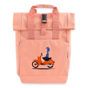 DELNJOSERBOWKA MOPED - Roll Top Backpack with Two Handles - chintz rose - Front