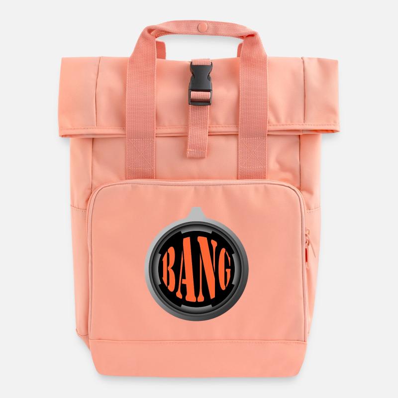 Bang – Style Comic Explosif - Sac à dos Roll Top à deux anses - rose liberty