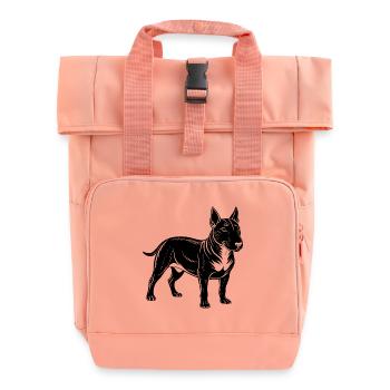 Bull Terriers - Sac à dos Roll Top à deux anses - rose liberty - Devant