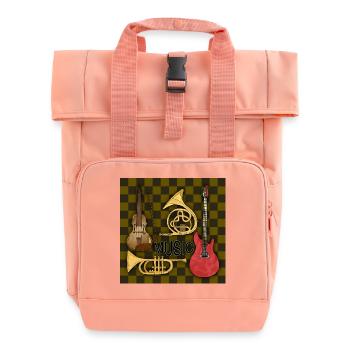 Instruments de musique - Sac à dos Roll Top à deux anses - rose liberty - Devant