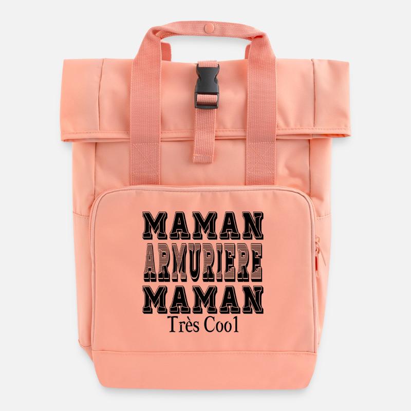 Maman Armurière Maman Très Cool - Sac à dos Roll Top à deux anses - rose liberty