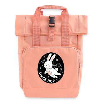 Space Hop - Rolltop Rucksack mit zwei Griffen - Chintzrosa - Vorne