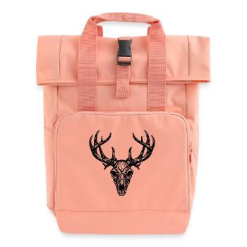 Crâne de cerf - Sac à dos Roll Top à deux anses - rose liberty - Devant