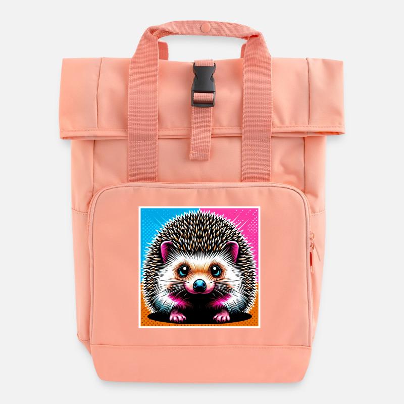 hérisson - Sac à dos Roll Top à deux anses - rose liberty