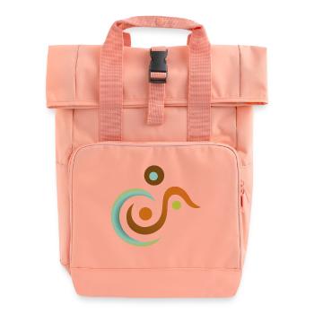 Yoga design_11 - Sac à dos Roll Top à deux anses - rose liberty - Devant
