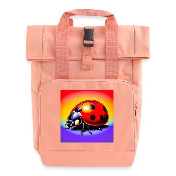 ladybird - Roll Top Backpack with Two Handles - chintz rose - Front