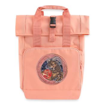 Zodiac Sign Zodiac Aries Aries Gift - Roll Top Backpack with Two Handles - chintz rose - Front