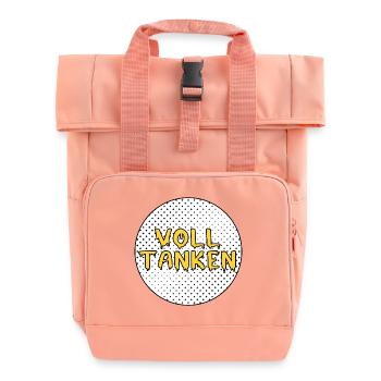 Volltanken - Rolltop Rucksack mit zwei Griffen - Chintzrosa - Vorne