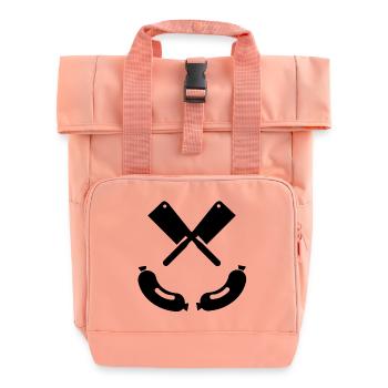 Butcher - Roll Top Backpack with Two Handles - chintz rose - Front