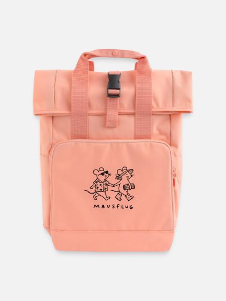 Mausflug - Rolltop Rucksack mit zwei Griffen - Chintzrosa