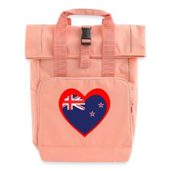 Ngākau Whero Aotearoa - Rolltop Rucksack mit zwei Griffen - Chintzrosa - Vorne