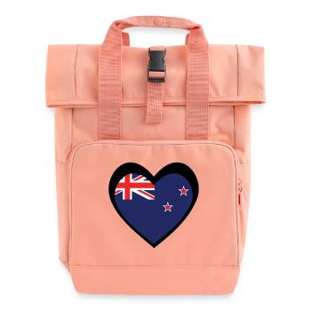 Ngākau Pango Aotearoa - Rolltop Rucksack mit zwei Griffen - Chintzrosa - Vorne
