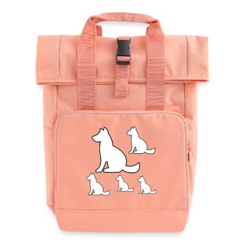 canine - Sac à dos Roll Top à deux anses - rose liberty - Devant