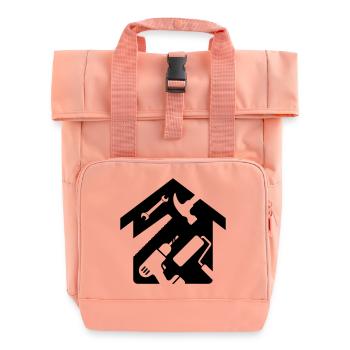 House Renovation Tool Handyman - Roll Top Backpack with Two Handles - chintz rose - Front