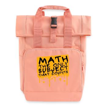 Les mathématiques La seule matière qui compte Nerd Mathe Logo - Sac à dos Roll Top à deux anses - rose liberty - Devant