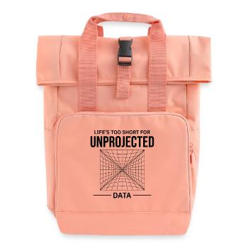 Données non projetées : erreur de cartographie SIG - Sac à dos Roll Top à deux anses - rose liberty - Devant