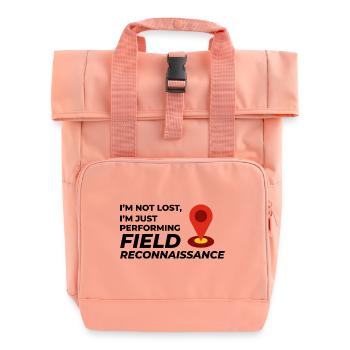 Reconnaissance de terrain SIG Géomètre Cartographie Humour - Sac à dos Roll Top à deux anses - rose liberty - Devant