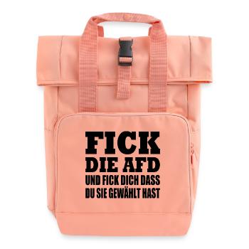 Afd - Rolltop Rucksack mit zwei Griffen - Chintzrosa - Vorne