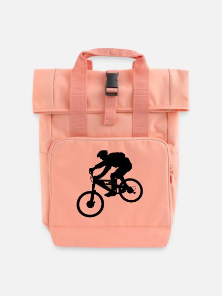 Biker - Rolltop Rucksack mit zwei Griffen - Chintzrosa