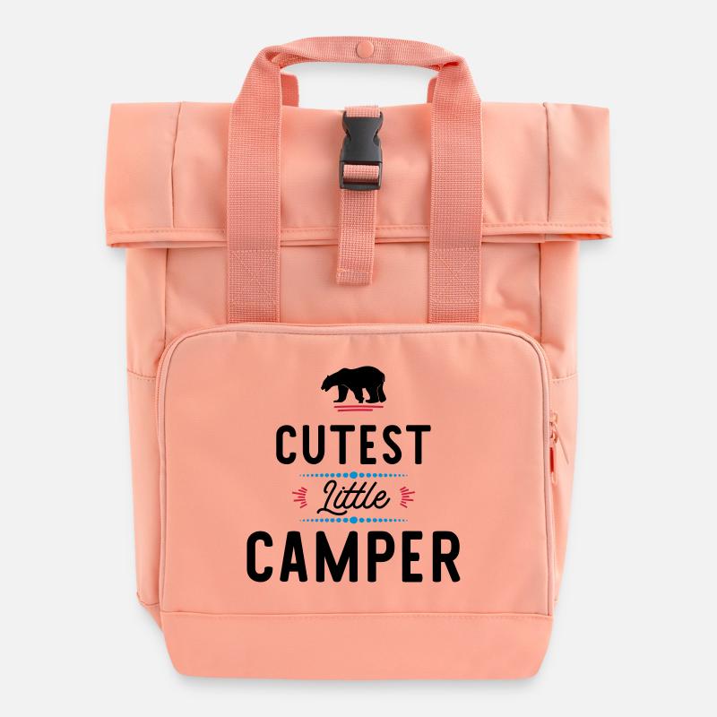 Camper - Rolltop Rucksack mit zwei Griffen - Chintzrosa