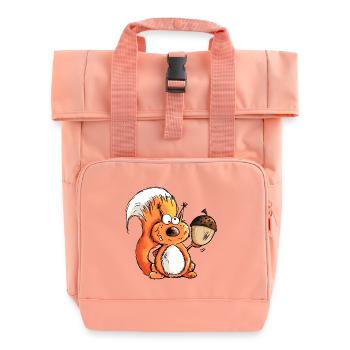 Écureuil - Animal - Animaux - Cardeau - Sac à dos Roll Top à deux anses - rose liberty - Devant