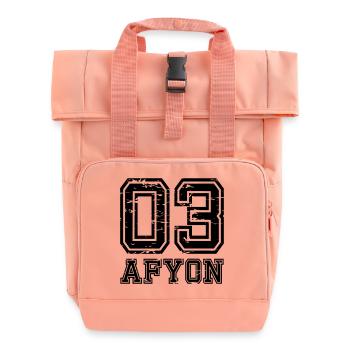 Afyon 03 used look - Rolltop Rucksack mit zwei Griffen - Chintzrosa - Vorne