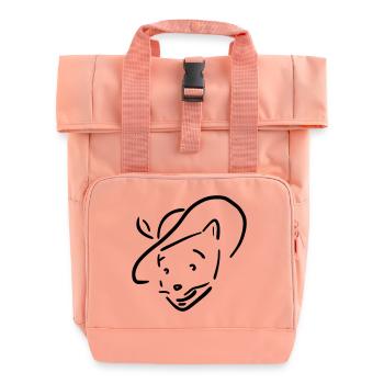 Puss in Boots - Roll Top Backpack with Two Handles - chintz rose - Front