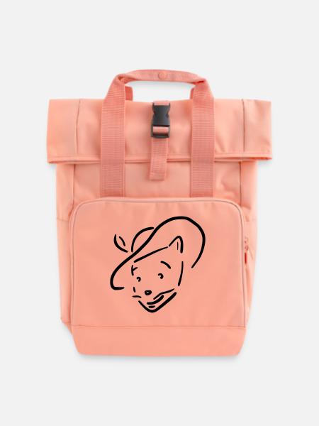 Der gestiefelte Kater - Rolltop Rucksack mit zwei Griffen - Chintzrosa