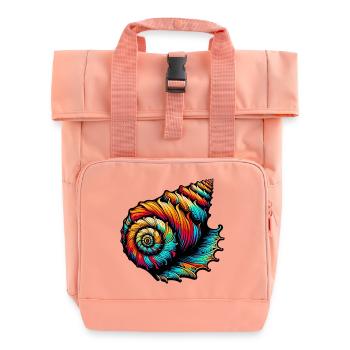 Shell - Roll Top Backpack with Two Handles - chintz rose - Front