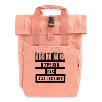 J Peux Pas J Ai Lecture - Sac à dos Roll Top à deux anses - rose liberty - Devant