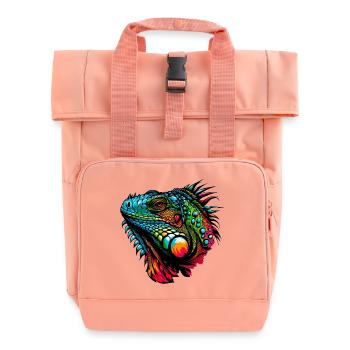 Leguan - Rolltop Rucksack mit zwei Griffen - Chintzrosa - Vorne