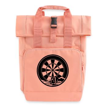 Dart Zeichnung - Rolltop Rucksack mit zwei Griffen - Chintzrosa - Vorne