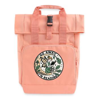 Va-t’en Je lis Fairy Circle - Sac à dos Roll Top à deux anses - rose liberty - Devant