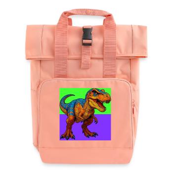 dinosaure - Sac à dos Roll Top à deux anses - rose liberty - Devant