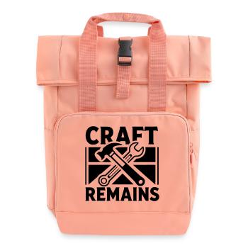 craft remains kraft bleibt - Rolltop Rucksack mit zwei Griffen - Chintzrosa - Vorne