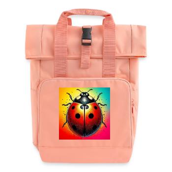 ladybird - Roll Top Backpack with Two Handles - chintz rose - Front