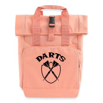 darts - Rolltop Rucksack mit zwei Griffen - Chintzrosa - Vorne