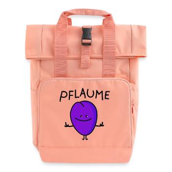 lustige Pflaume - Rolltop Rucksack mit zwei Griffen - Chintzrosa - Vorne