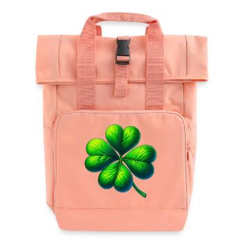 Trèfle à quatre feuilles - Sac à dos Roll Top à deux anses - rose liberty - Devant