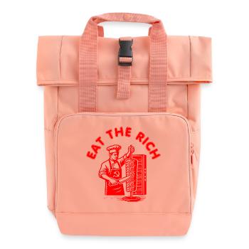 Eat the rich - Sac à dos Roll Top à deux anses - rose liberty - Devant
