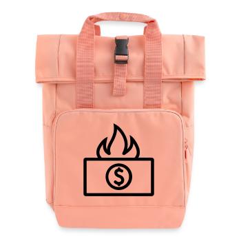 Argent qui Brûle - Sac à dos Roll Top à deux anses - rose liberty - Devant