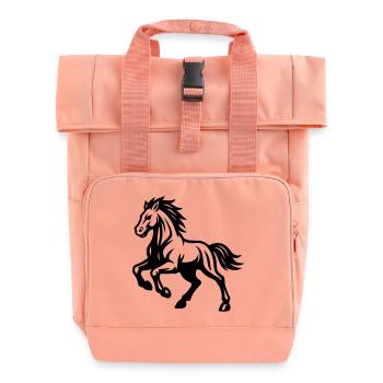 Cheval - Sac à dos Roll Top à deux anses - rose liberty - Devant